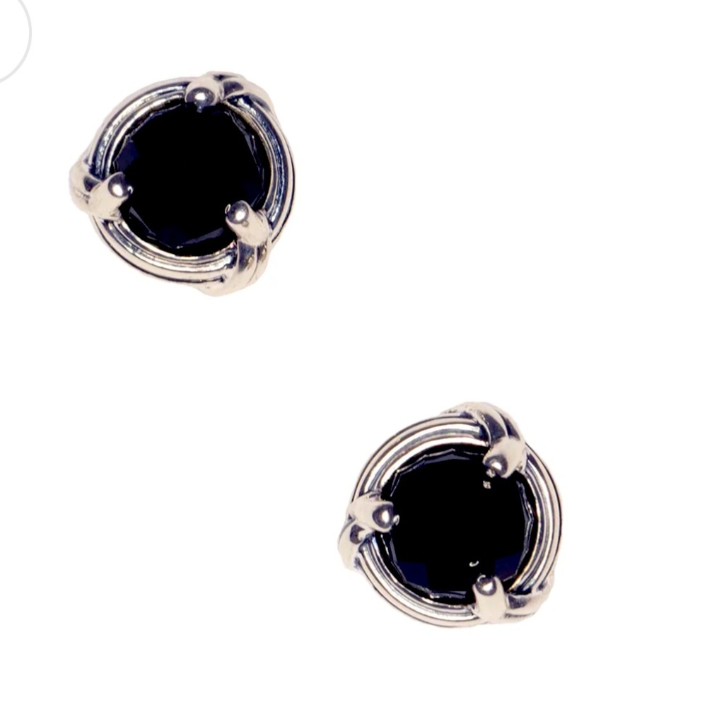 Peter Thomas Roth Fantasies Black Onyx Stud Earrings in sterling silver 6mm